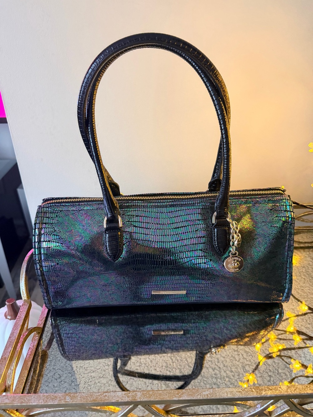 Brahmin Sophia in Multi symphonic shoulder  Satchel